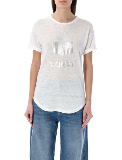 Isabel Marant White Linen Koldi T-shirt