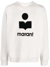 Isabel Marant White Logo Sweatshirt In White