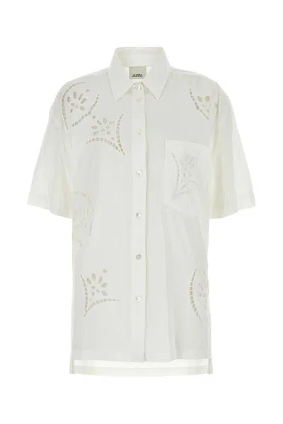 ISABEL MARANT WHITE MODAL BLEND BILYA SHIRT