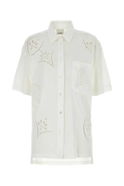 Isabel Marant White Modal Blend Bilya Shirt