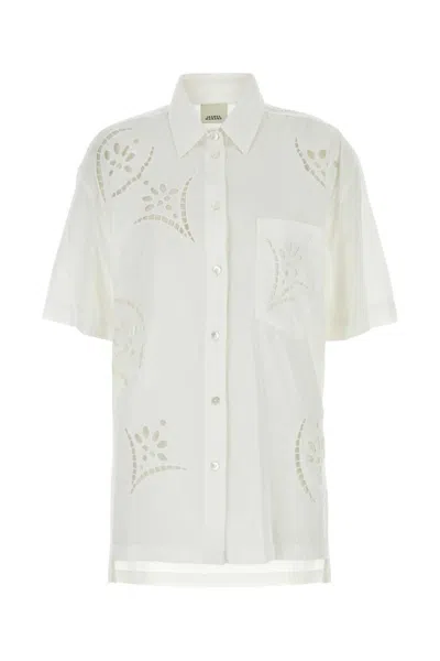 ISABEL MARANT WHITE MODAL BLEND BILYA SHIRT