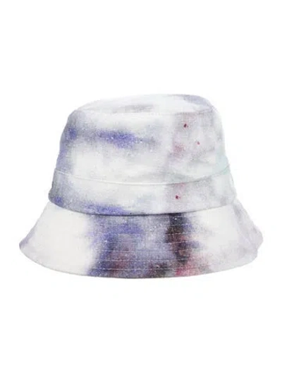 Pre-owned Isabel Marant White Patterned Bucket Hat W/tags
