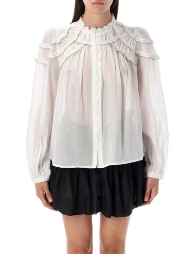 Isabel Marant White Regular Solid Shirt