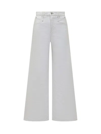 Isabel Marant White Relaxed High Rise Jeans