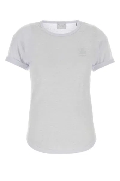 Isabel Marant White Round Neck Logo T-shirt