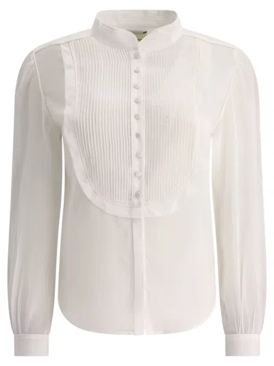 Isabel Marant White Silk Blend Regular Fit Shirt For Women