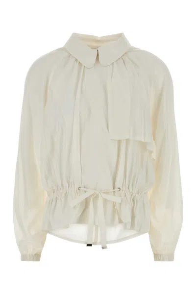 Isabel Marant White Tech Fabric Gwenola Blazer In Multi