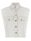 Isabel Marant White Tyra Vest In White