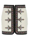 Isabel Marant White Viscose Blend Zeria Mini Skirt In White