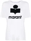 Isabel Marant White White Zewel Linen T-shirt In White