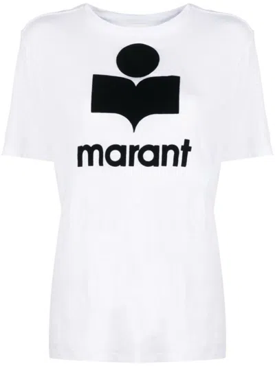 Isabel Marant White White Zewel Linen T-shirt