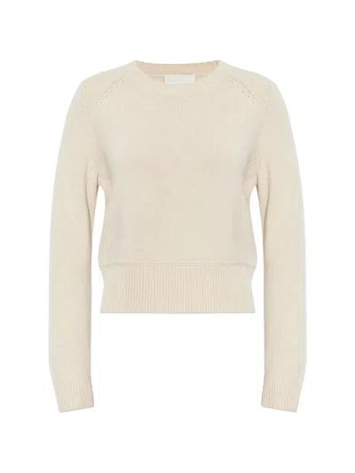Isabel Marant White Wool Cashmere Sweater In Neutral