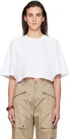 Isabel Marant Cropped T-shirt Short Sleeves In White