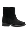 Isabel Marant Susee Suede Western Ankle Booties In Black