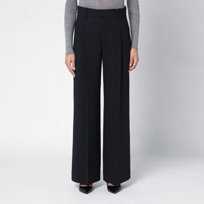 ISABEL MARANT ISABEL MARANT WIDE BLUE PINSTRIPE TROUSERS