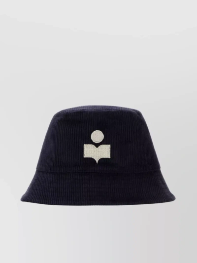 Isabel Marant Wide Brim Corduroy Bucket Hat In Black