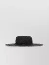 Isabel Marant Wide Brim Raffia Hat With Textured Design