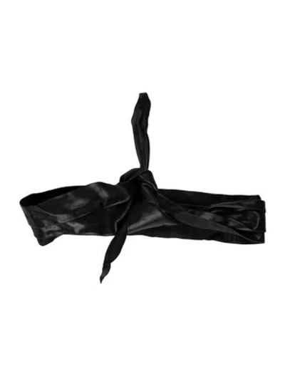 Pre-owned Isabel Marant Wide Leather Waist Belt In Black