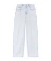 Isabel Marant Wide Leg Denim Trousers With Belt Loops In Blue