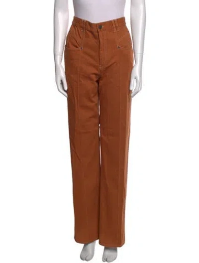 Pre-owned Isabel Marant Wide Leg Pants In Brown