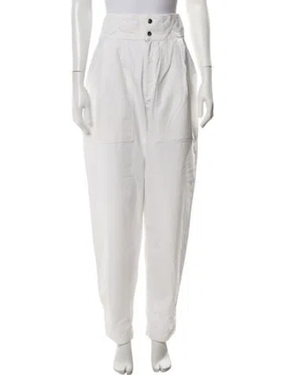 Pre-owned Isabel Marant Wide Leg Pants In White