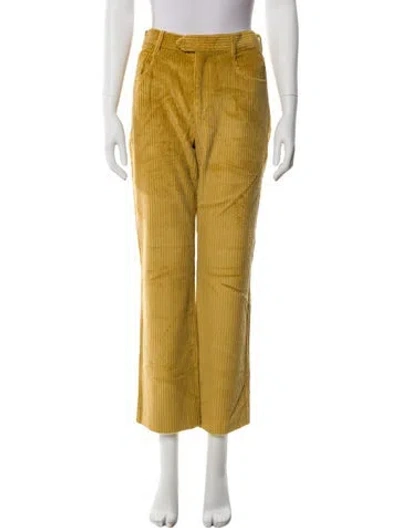 Pre-owned Isabel Marant Wide Leg Pants In Yellow