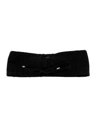 Pre-owned Isabel Marant Wide Waist Belt In Black