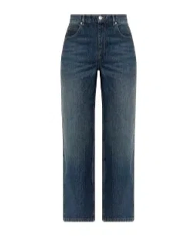 Isabel Marant Wide-leg Cropped Jeans In Blue