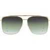 Isabel Marant Wild Metal 62mm Gradient Oversize Rectangular Sunglasses In Gold