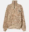 Isabel Marant Wilda Sweatshirt With Leopard Print In Brown