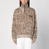 Isabel Marant Wilda Sweatshirt With Leopard Print In Brown