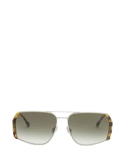 Isabel Marant Willo-gd Geometric-frame Sunglasses In Silver
