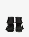 Isabel Marant Winki Tasseled Whipstitched Suede Boots In Black