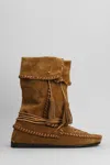 Isabel Marant Winki Leather Boots In Brown