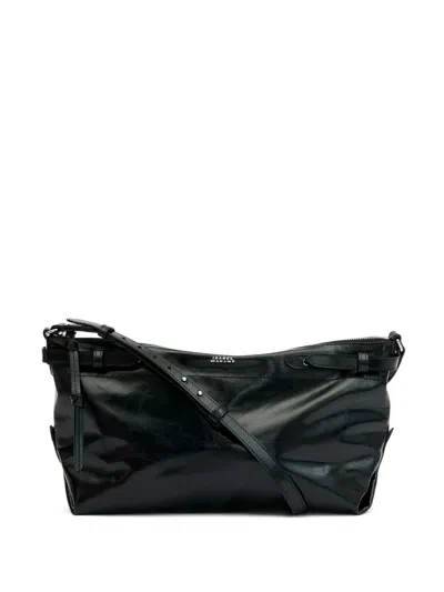 Isabel Marant Winna Day Leather Crossbody Bag In Black