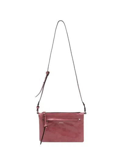Isabel Marant Winna Duo Adjustable Shoulder Bag In Burgundy