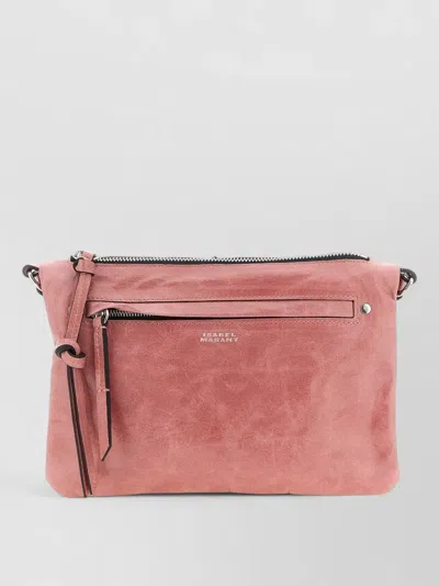 Isabel Marant Winna Duo Crossbody Bag Adjustable Strap In Pink