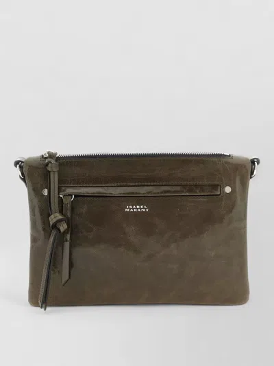 Isabel Marant Winna Duo Crossbody Bag Adjustable Strap In Green