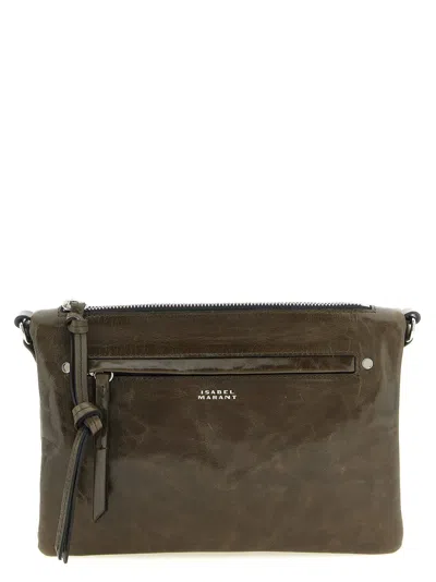 Isabel Marant Winna Duo Crossbody Bag In Green