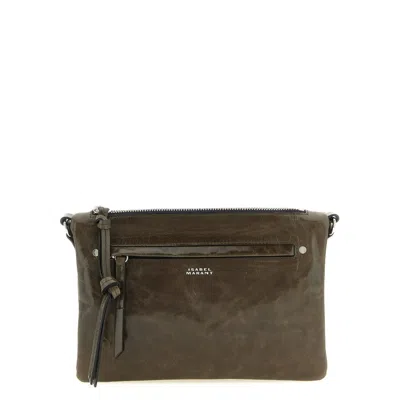 Isabel Marant Winna Duo Crossbody Bag In Green
