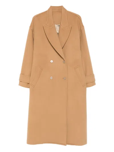 Isabel Marant Winry Double-breasted Coat In Neutral