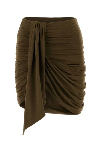 Isabel Marant Andora Mini Skirt In Brown