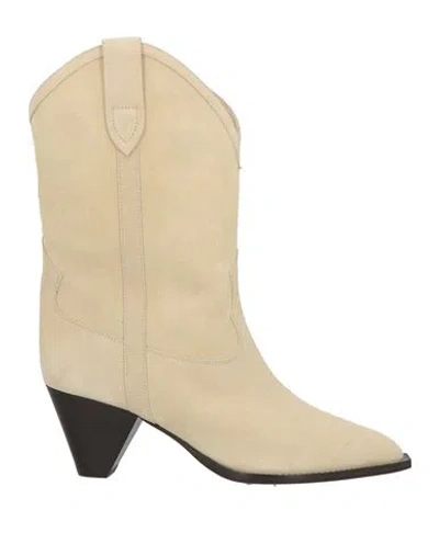 Isabel Marant Woman Ankle Boots Beige Size 5.5 Calfskin