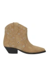 Isabel Marant Woman Ankle Boots Beige Size 6.5 Calfskin
