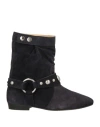Isabel Marant Woman Ankle Boots Black Size 4 Cow Leather