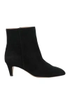 Isabel Marant Deone Suede Ankle Boots In Black