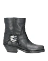 Isabel Marant Woman Ankle Boots Black Size 5.5 Calfskin In Black
