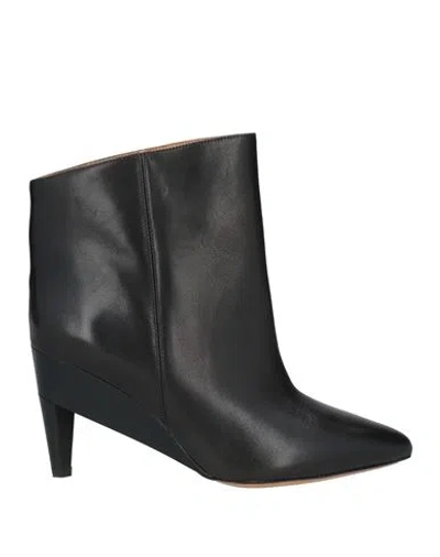 ISABEL MARANT ISABEL MARANT WOMAN ANKLE BOOTS BLACK SIZE 5 CALFSKIN
