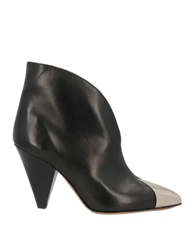 Isabel Marant Woman Ankle Boots Black Size 6 Leather In Black
