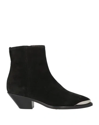 Isabel Marant Woman Ankle Boots Black Size 6.5 Calfskin